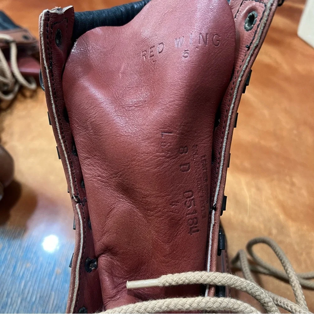 VTG New RED WING 497 Supersole Mocc toe Boot Vintage made USA Brown rare